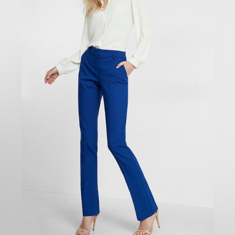 Express Barely Boot Pants in Royal Blue